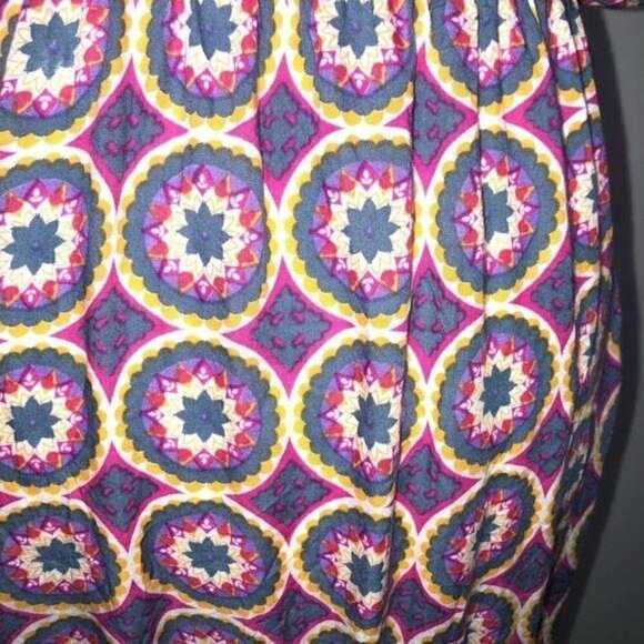 Tiare Hawaii Dress One Size OSFM Womens High Low Pink Gray Elastic Waist Straps - Picture 3 of 15